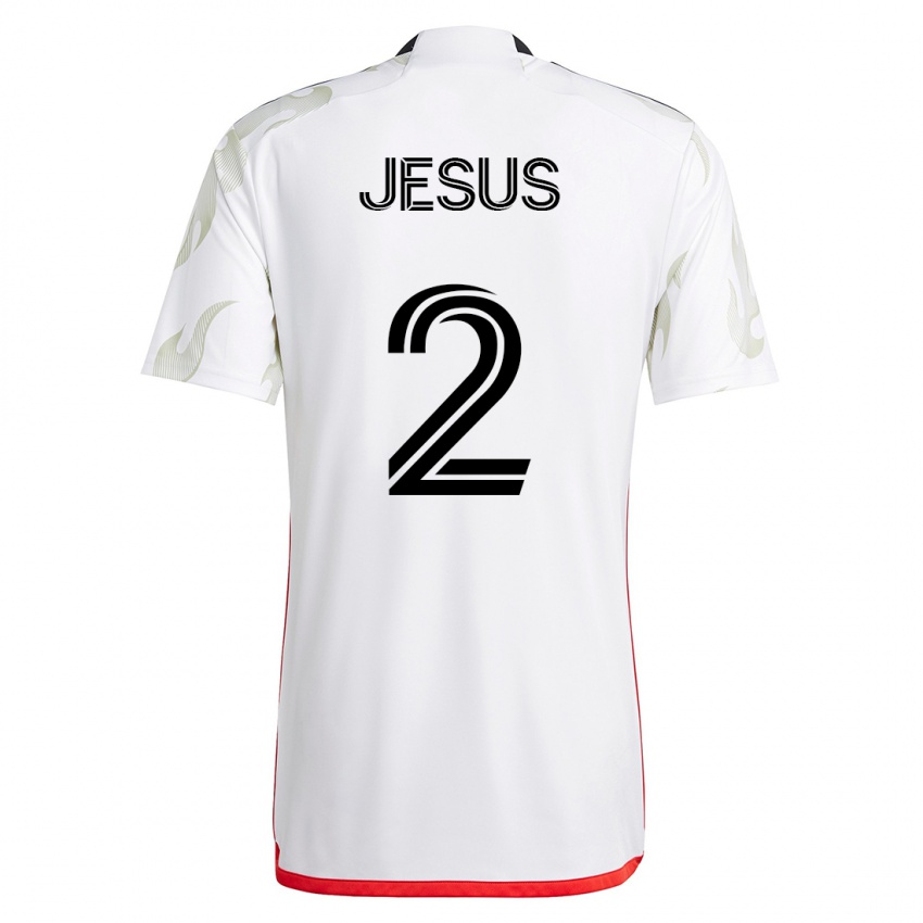 Mujer Camiseta Geovane Jesus #2 Blanco 2ª Equipación 2023/24 La Camisa México