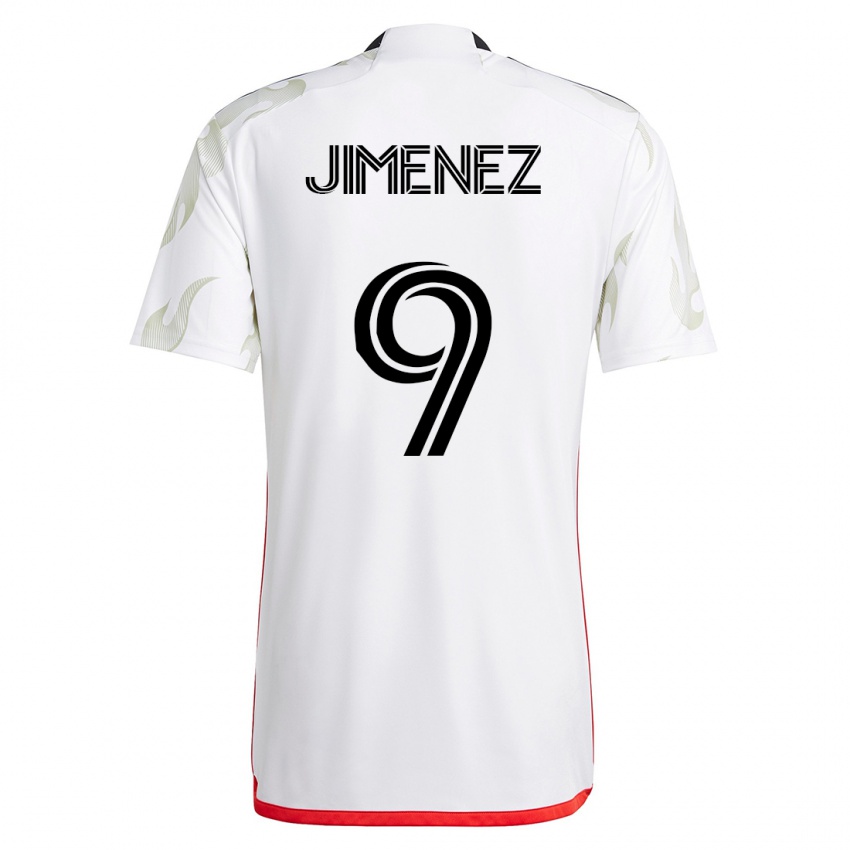 Mujer Camiseta Jesús Jiménez #9 Blanco 2ª Equipación 2023/24 La Camisa México