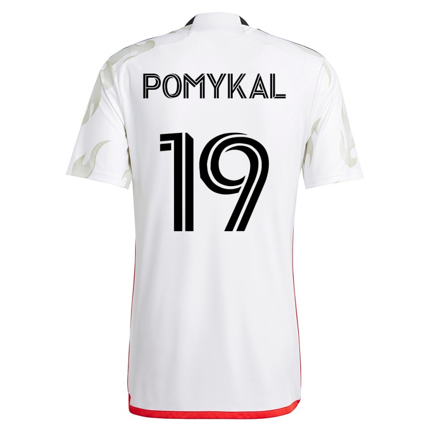 Mujer Camiseta Paxton Pomykal #19 Blanco 2ª Equipación 2023/24 La Camisa México