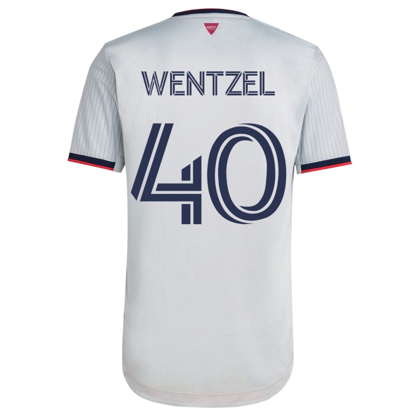 Mujer Camiseta Michael Wentzel #40 Blanco 2ª Equipación 2023/24 La Camisa México