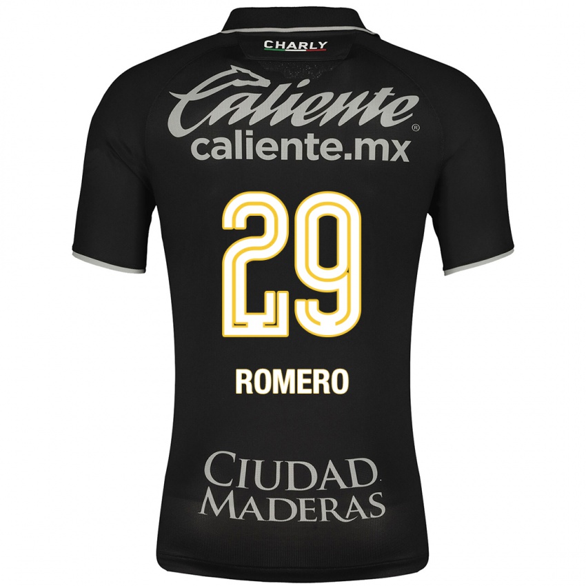Mujer Camiseta Lucas Romero #29 Negro 2ª Equipación 2023/24 La Camisa México