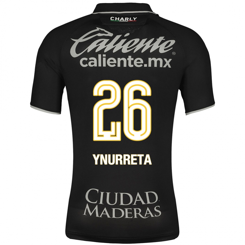 Mujer Camiseta Alexandra Hernández Ynurreta #26 Negro 2ª Equipación 2023/24 La Camisa México