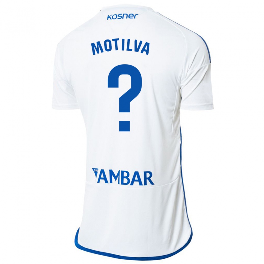 Niño Camiseta Adrián Motilva #0 Blanco 1ª Equipación 2023/24 La Camisa México