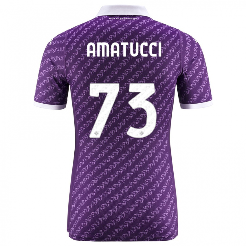 Niño Camiseta Lorenzo Amatucci #73 Violeta 1ª Equipación 2023/24 La Camisa México