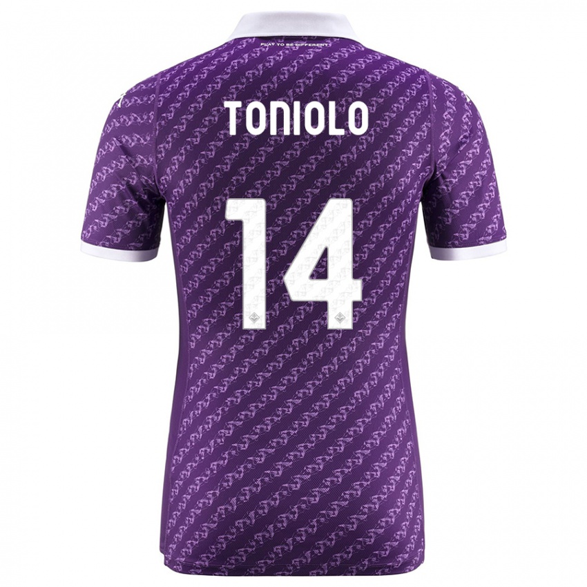 Niño Camiseta Martina Toniolo #14 Violeta 1ª Equipación 2023/24 La Camisa México