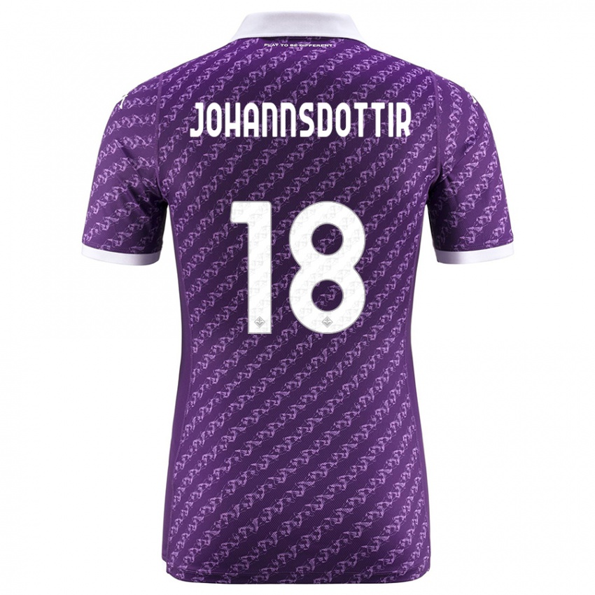 Niño Camiseta Alexandra Jóhannsdóttir #18 Violeta 1ª Equipación 2023/24 La Camisa México