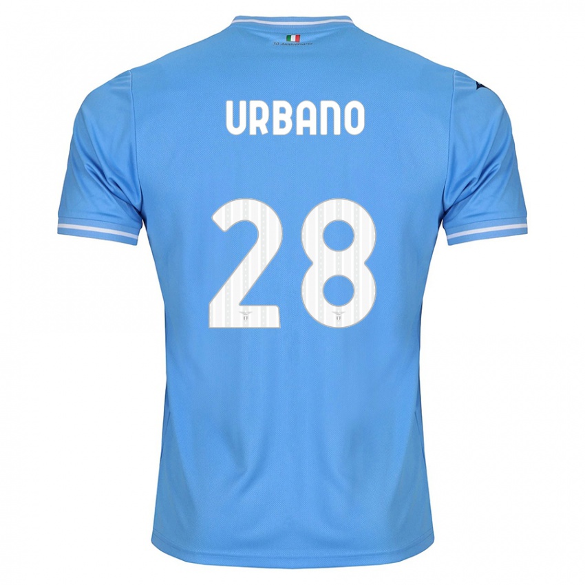 Niño Camiseta Nicolò Urbano #28 Azul 1ª Equipación 2023/24 La Camisa México