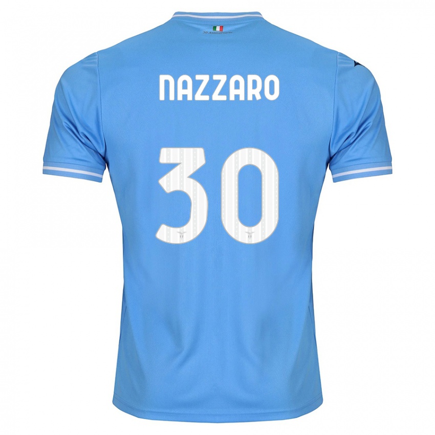 Niño Camiseta Marco Nazzaro #30 Azul 1ª Equipación 2023/24 La Camisa México