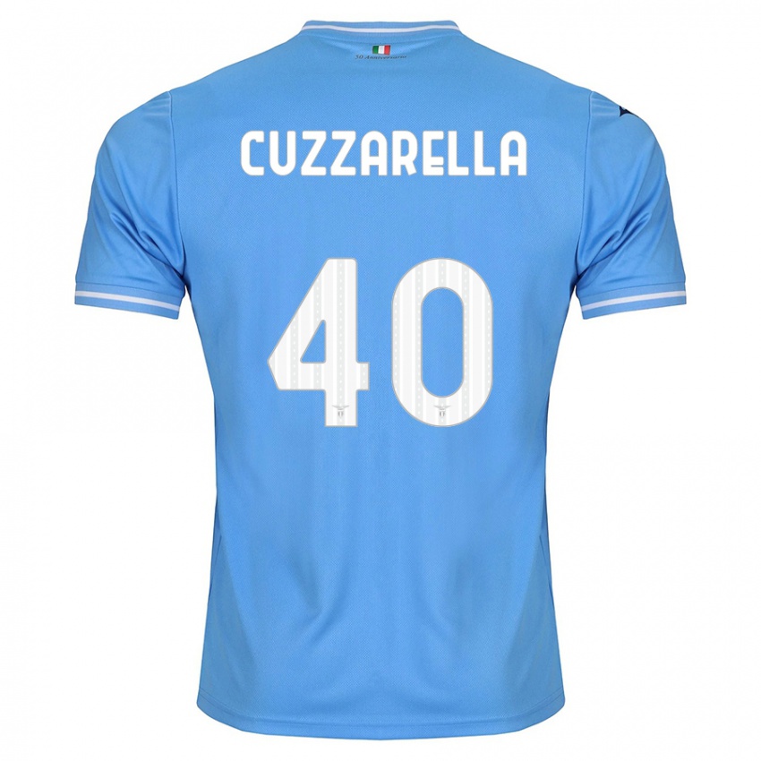 Niño Camiseta Cristian Cuzzarella #40 Azul 1ª Equipación 2023/24 La Camisa México