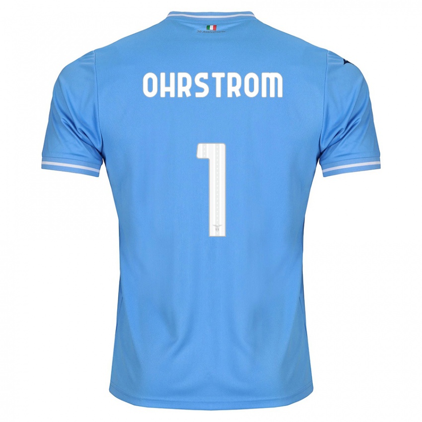 Niño Camiseta Stephanie Ohrstrom #1 Azul 1ª Equipación 2023/24 La Camisa México