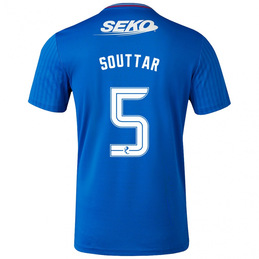Niño Camiseta John Souttar #5 Azul 1ª Equipación 2023/24 La Camisa México