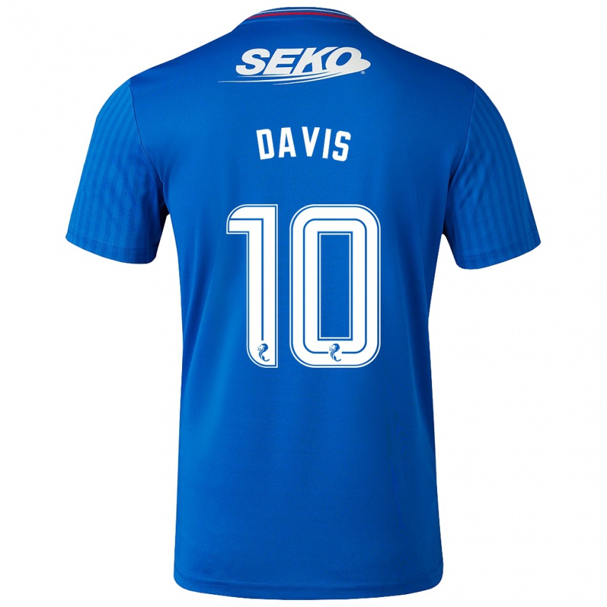 Niño Camiseta Steven Davis #10 Azul 1ª Equipación 2023/24 La Camisa México