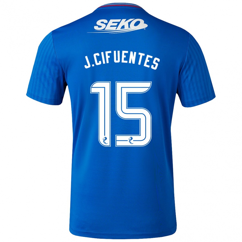 Niño Camiseta José Cifuentes #15 Azul 1ª Equipación 2023/24 La Camisa México