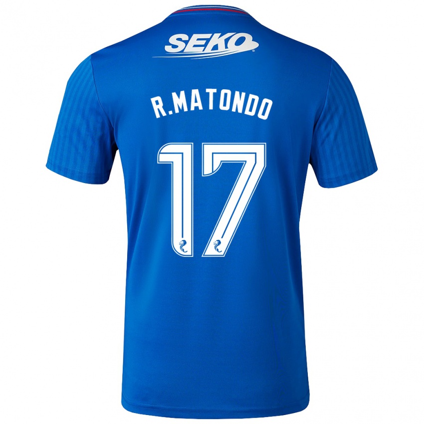 Niño Camiseta Rabbi Matondo #17 Azul 1ª Equipación 2023/24 La Camisa México