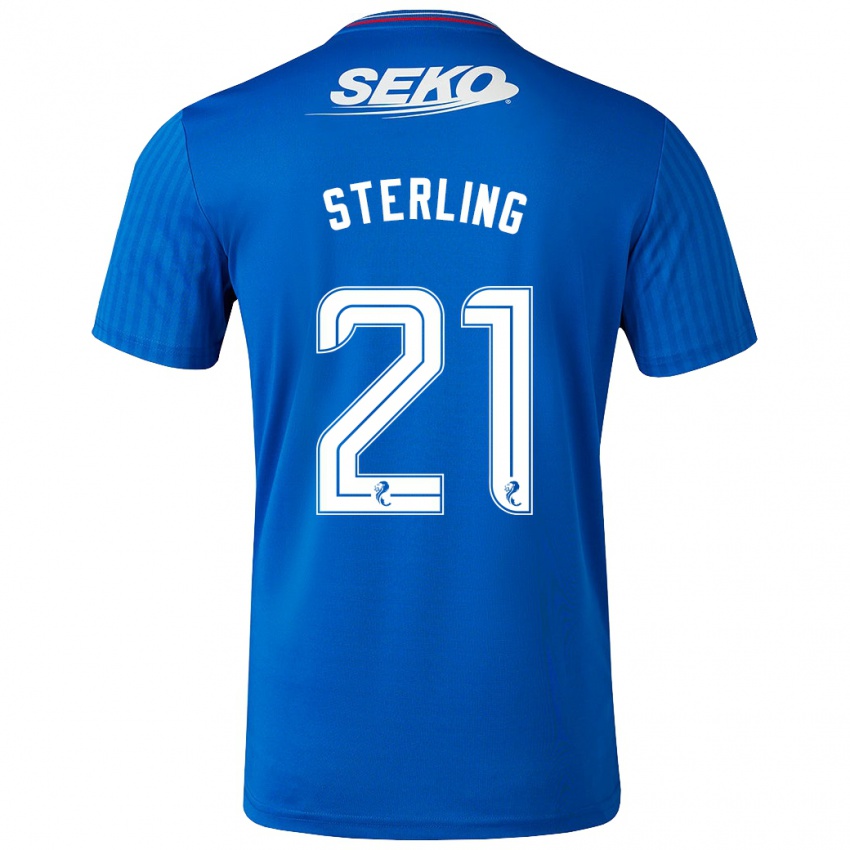 Niño Camiseta Dujon Sterling #21 Azul 1ª Equipación 2023/24 La Camisa México