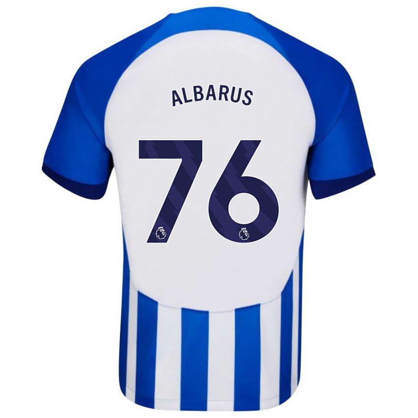 Niño Camiseta Zane Albarus #76 Azul 1ª Equipación 2023/24 La Camisa México