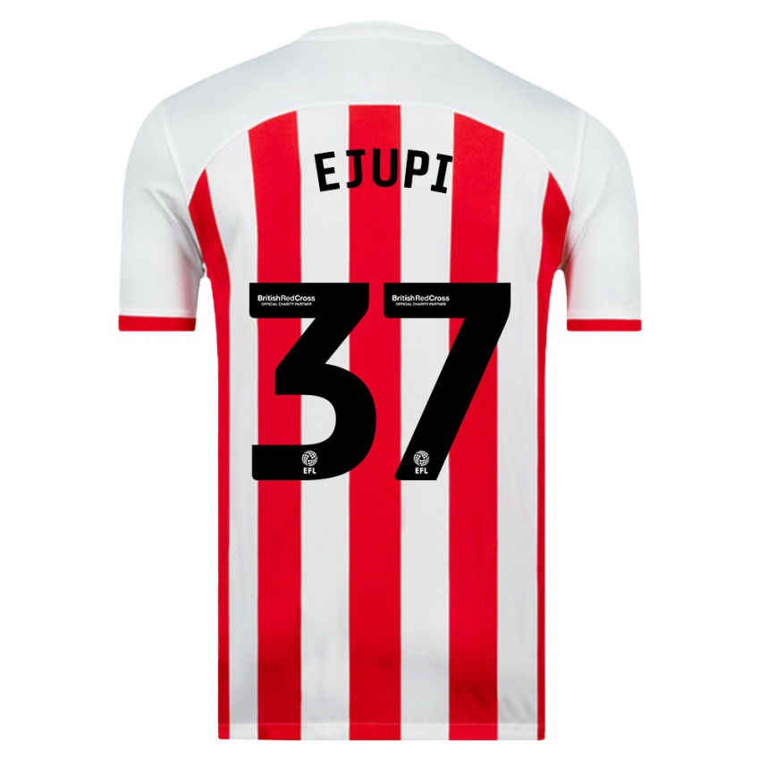 Niño Camiseta Elizabeta Ejupi #37 Blanco 1ª Equipación 2023/24 La Camisa México