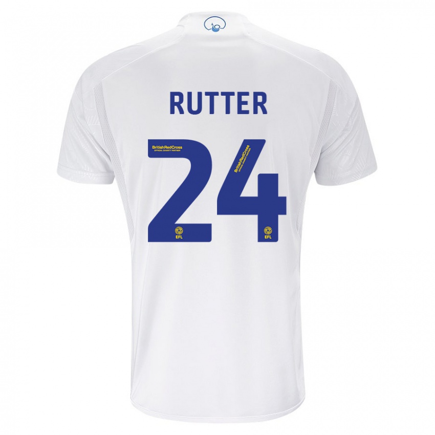 Niño Camiseta Georginio Rutter #24 Blanco 1ª Equipación 2023/24 La Camisa México