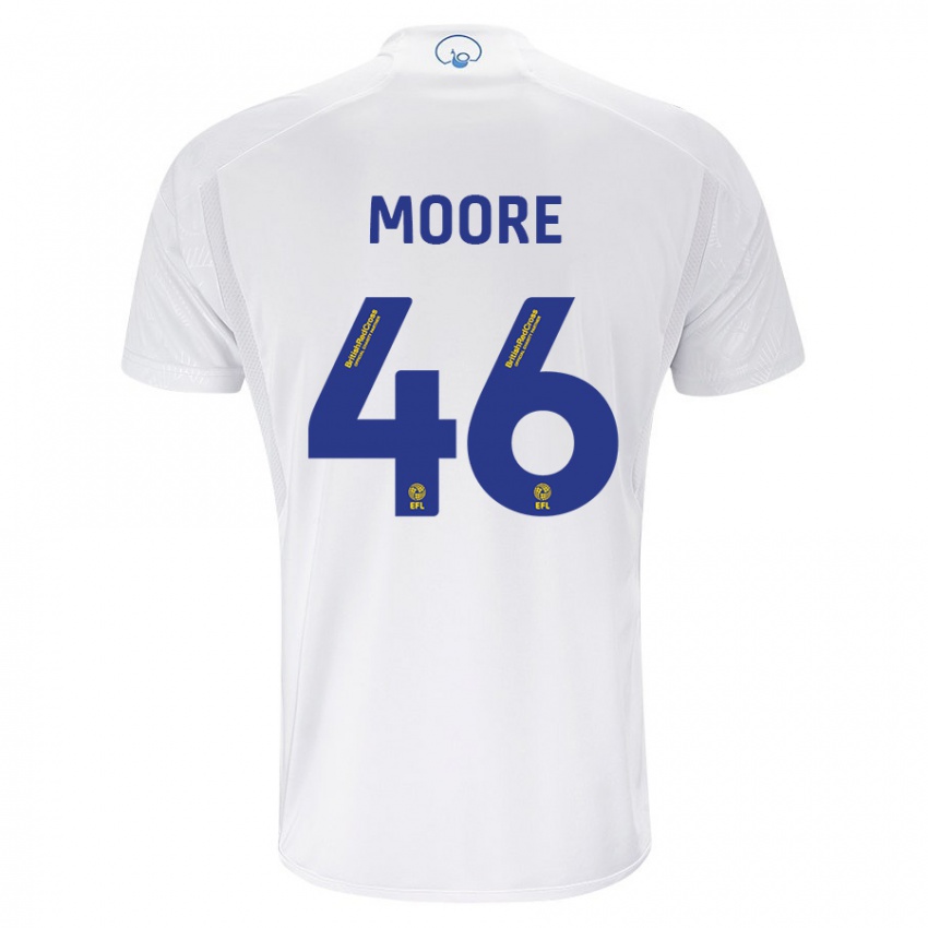 Niño Camiseta Kris Moore #46 Blanco 1ª Equipación 2023/24 La Camisa México