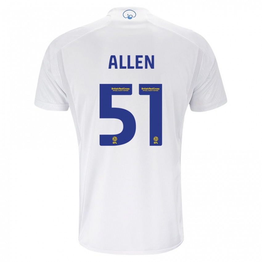 Niño Camiseta Charlie Allen #51 Blanco 1ª Equipación 2023/24 La Camisa México