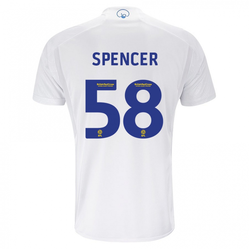 Niño Camiseta Morten Spencer #58 Blanco 1ª Equipación 2023/24 La Camisa México