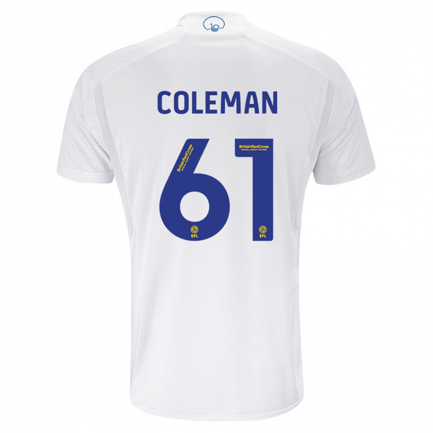 Niño Camiseta Cian Coleman #61 Blanco 1ª Equipación 2023/24 La Camisa México