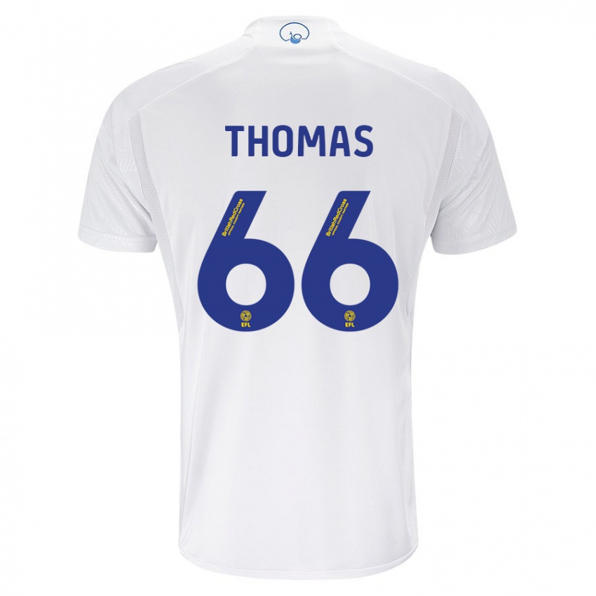 Niño Camiseta Luca Thomas #66 Blanco 1ª Equipación 2023/24 La Camisa México