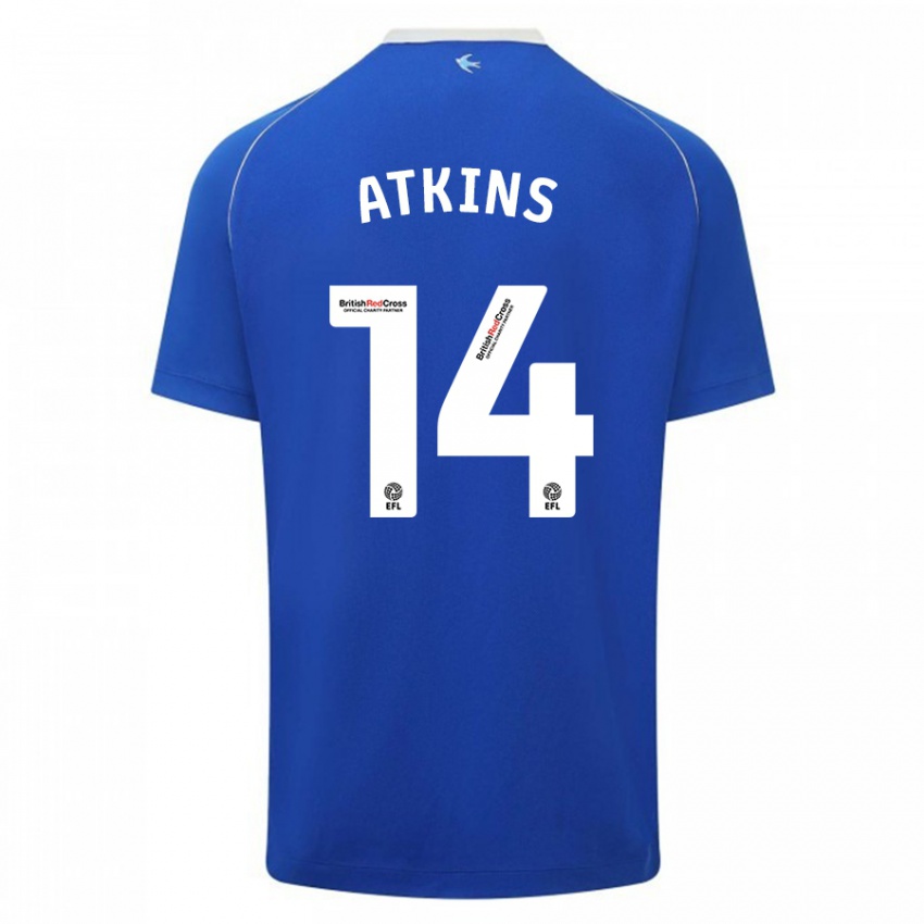 Niño Camiseta Zoe Atkins #14 Azul 1ª Equipación 2023/24 La Camisa México