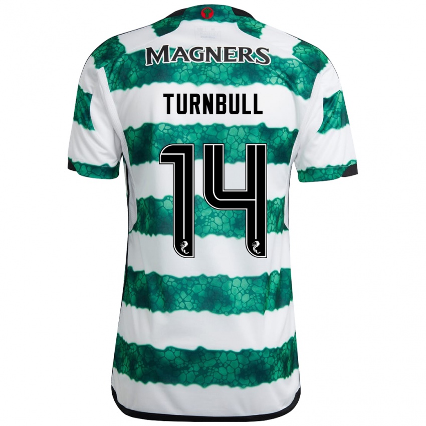 Niño Camiseta David Turnbull #14 Verde 1ª Equipación 2023/24 La Camisa México