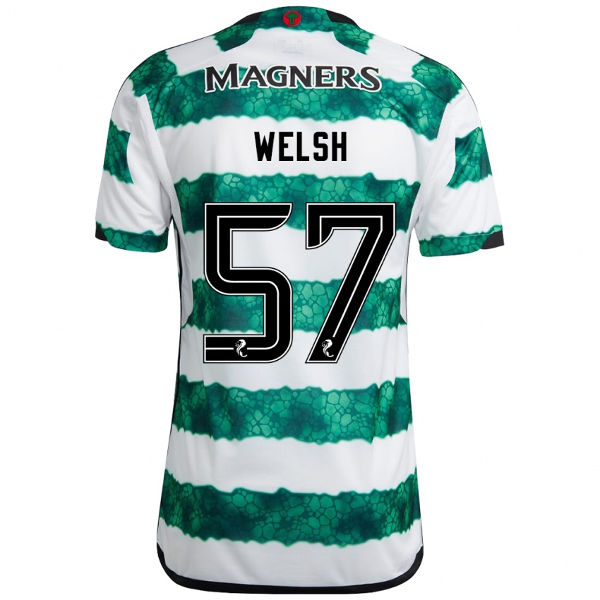 Niño Camiseta Stephen Welsh #57 Verde 1ª Equipación 2023/24 La Camisa México