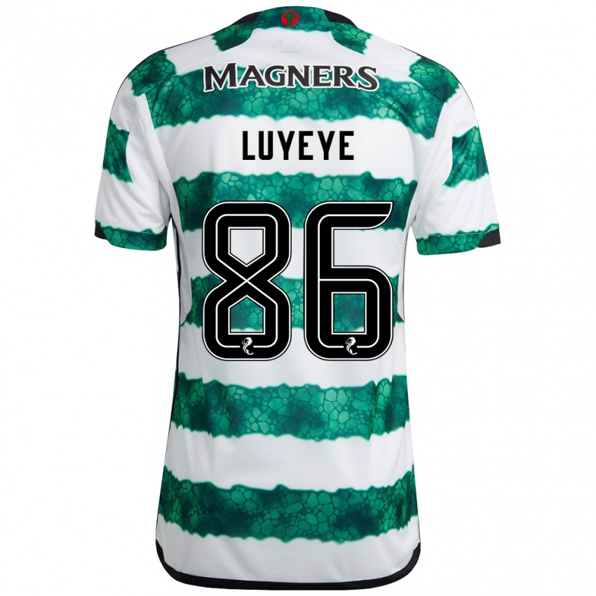 Niño Camiseta Benny-Jackson Luyeye #86 Verde 1ª Equipación 2023/24 La Camisa México