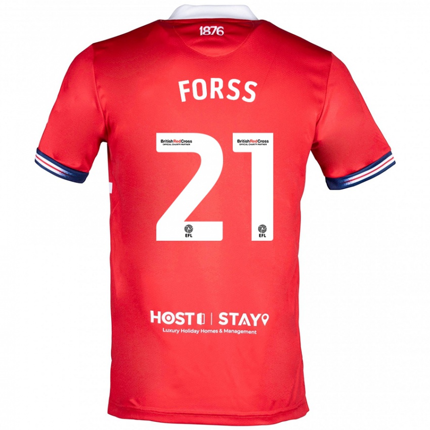 Niño Camiseta Marcus Forss #21 Rojo 1ª Equipación 2023/24 La Camisa México