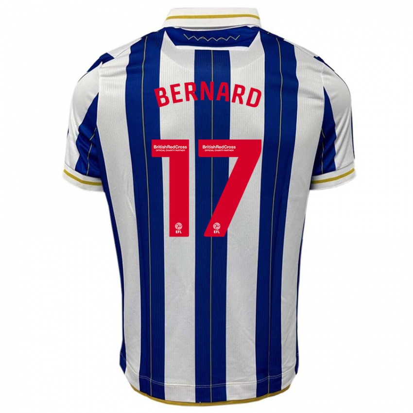 Niño Camiseta Di'shon Bernard #17 Azul Blanco 1ª Equipación 2023/24 La Camisa México