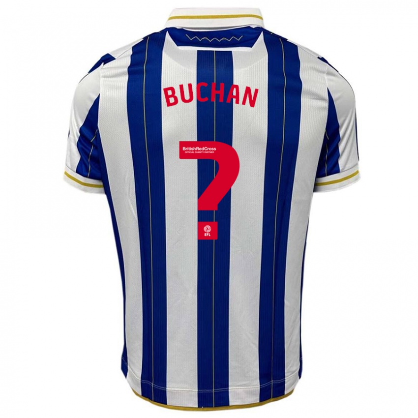 Niño Camiseta Jay Buchan #0 Azul Blanco 1ª Equipación 2023/24 La Camisa México