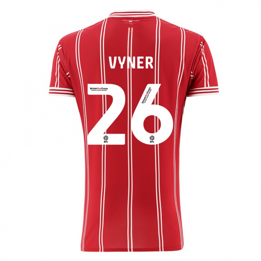 Niño Camiseta Zak Vyner #26 Rojo 1ª Equipación 2023/24 La Camisa México