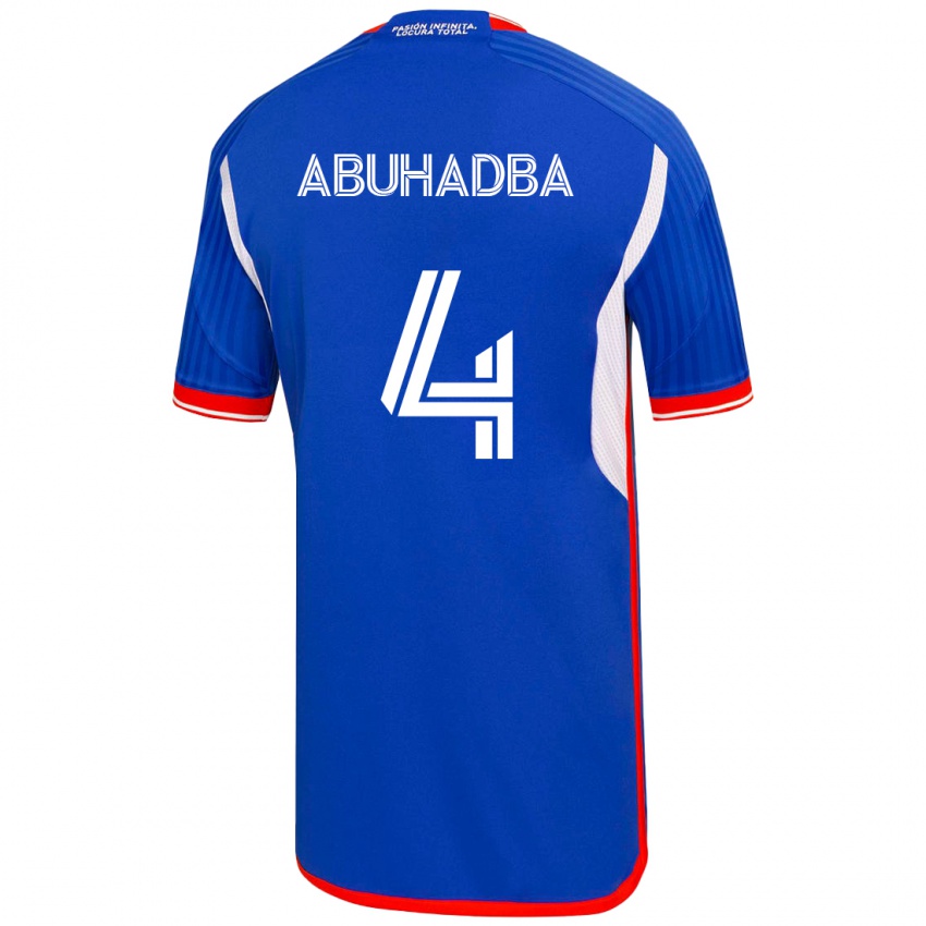 Niño Camiseta Zacarías Abuhadba #4 Azul 1ª Equipación 2023/24 La Camisa México