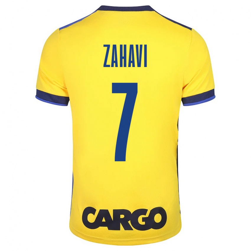 Niño Camiseta Eran Zahavi #7 Amarillo 1ª Equipación 2023/24 La Camisa México