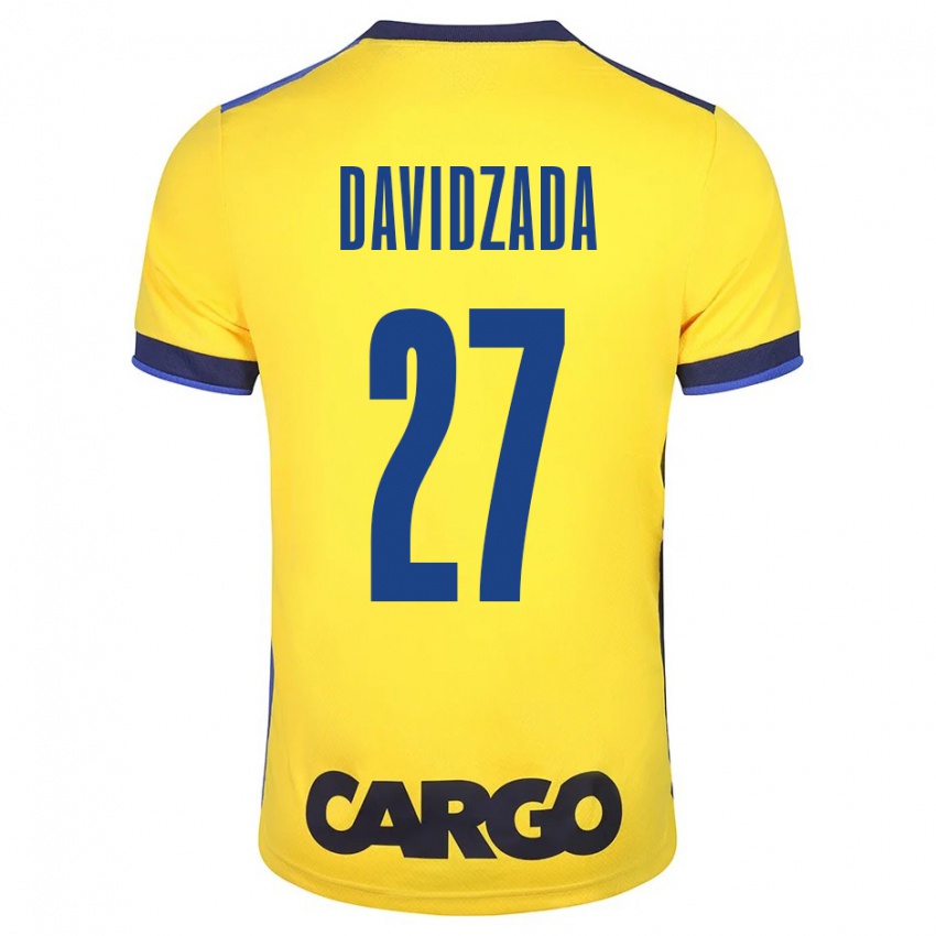 Niño Camiseta Ofir Davidzada #27 Amarillo 1ª Equipación 2023/24 La Camisa México