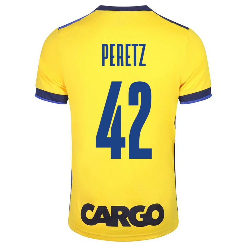 Niño Camiseta Dor Peretz #42 Amarillo 1ª Equipación 2023/24 La Camisa México