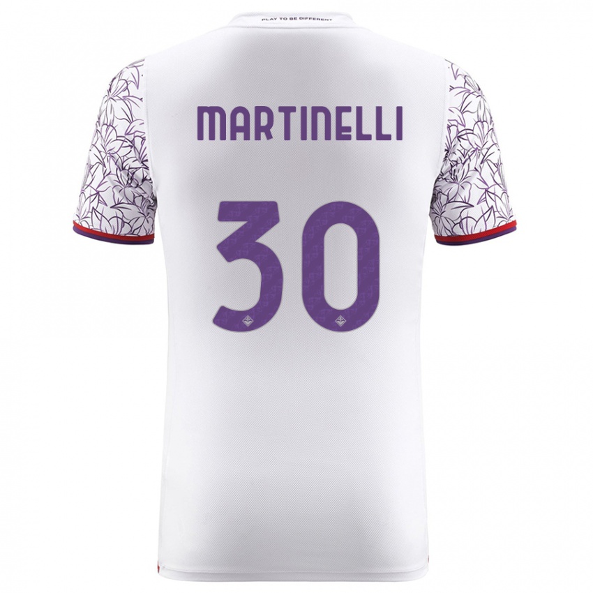 Niño Camiseta Tommaso Martinelli #30 Blanco 2ª Equipación 2023/24 La Camisa México