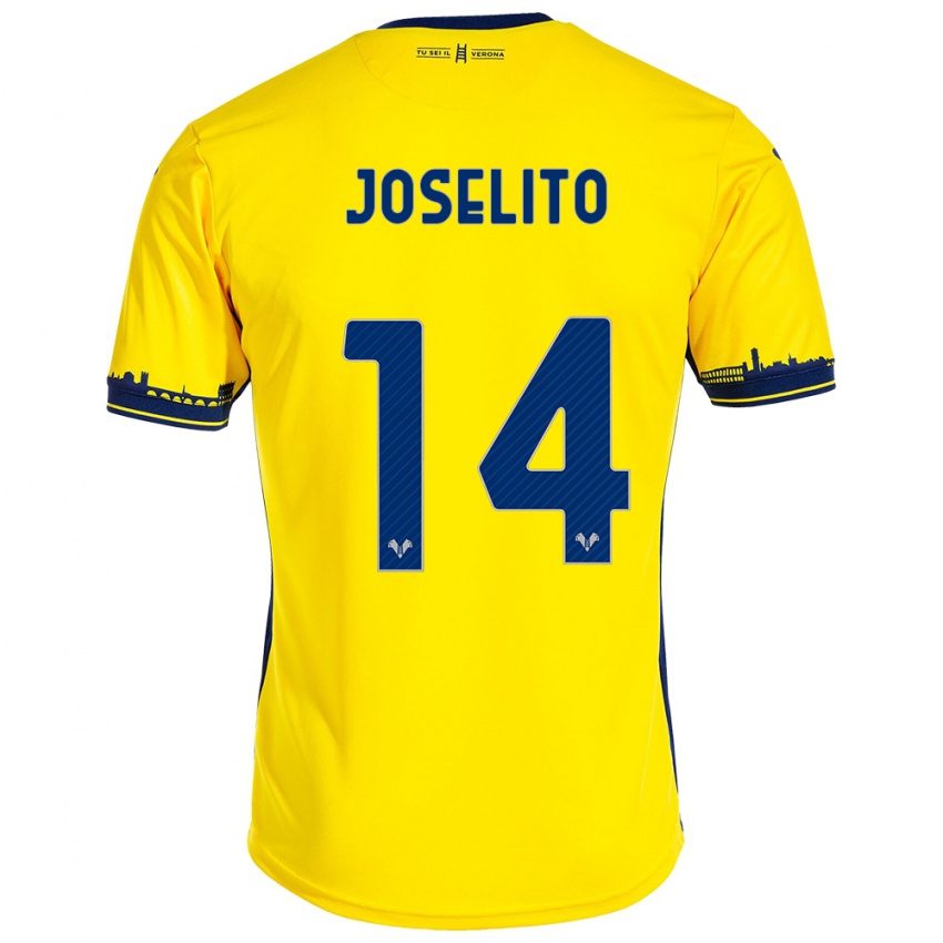 Niño Camiseta Joselito #14 Amarillo 2ª Equipación 2023/24 La Camisa México