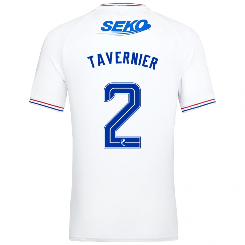Niño Camiseta James Tavernier #2 Blanco 2ª Equipación 2023/24 La Camisa México