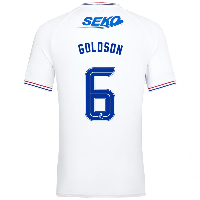 Niño Camiseta Connor Goldson #6 Blanco 2ª Equipación 2023/24 La Camisa México