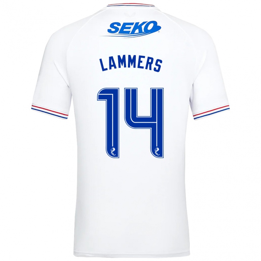 Niño Camiseta Sam Lammers #14 Blanco 2ª Equipación 2023/24 La Camisa México