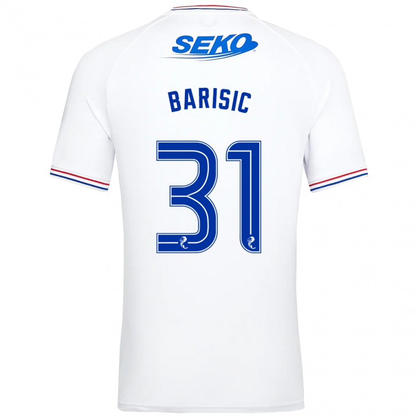 Niño Camiseta Borna Barisic #31 Blanco 2ª Equipación 2023/24 La Camisa México