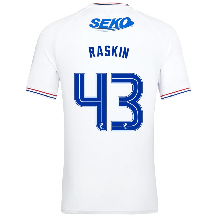 Niño Camiseta Nicolas Raskin #43 Blanco 2ª Equipación 2023/24 La Camisa México