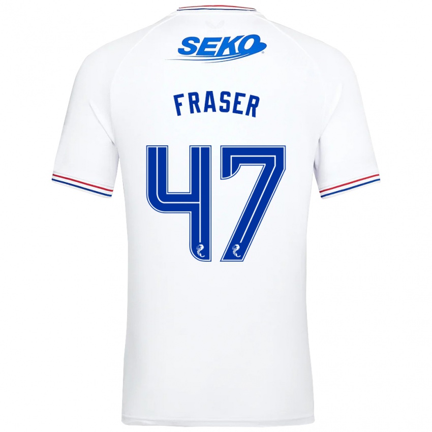 Niño Camiseta Robbie Fraser #47 Blanco 2ª Equipación 2023/24 La Camisa México