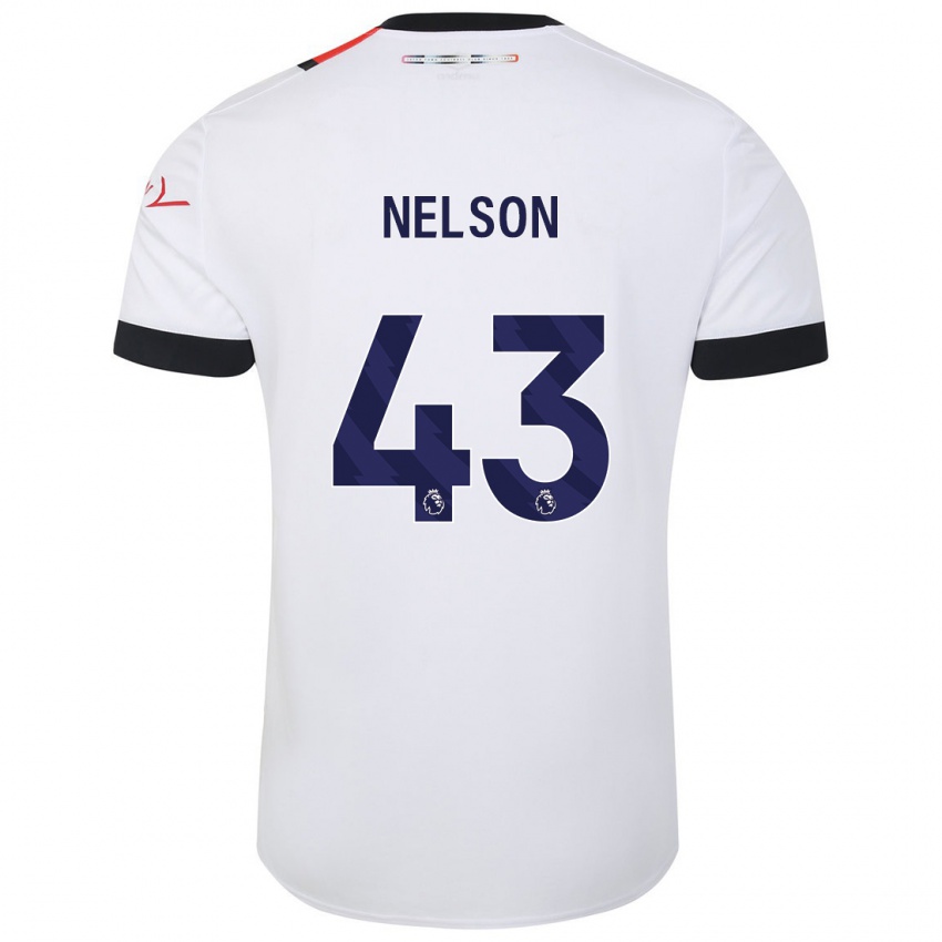 Niño Camiseta Zack Nelson #43 Blanco 2ª Equipación 2023/24 La Camisa México
