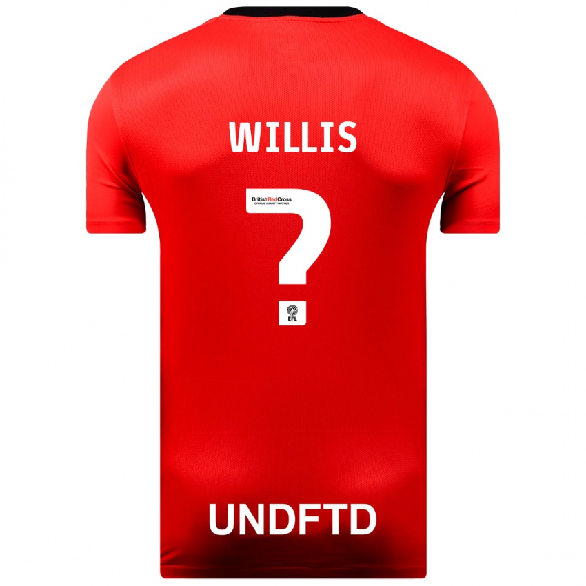 Niño Camiseta Zach Willis #0 Rojo 2ª Equipación 2023/24 La Camisa México