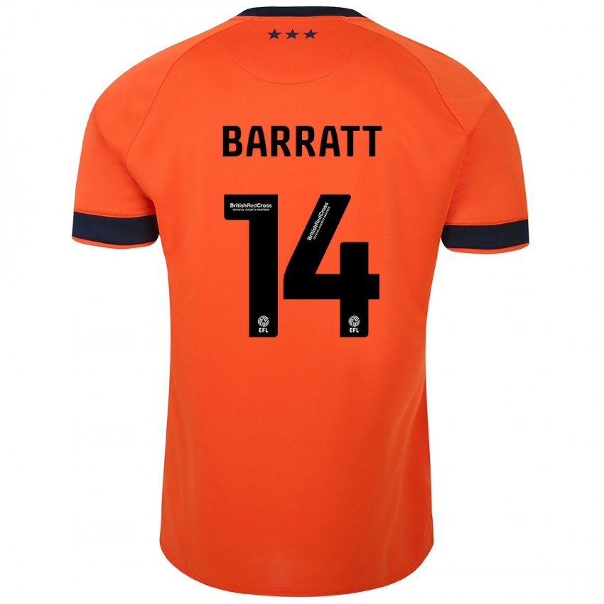 Niño Camiseta Zoe Barratt #14 Naranja 2ª Equipación 2023/24 La Camisa México